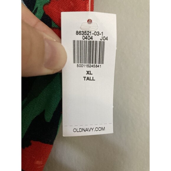 NEW Old Navy Floral Linen Blend Cami Dress XL TALL Short Boho Summer Sleeveless - Picture 10 of 12